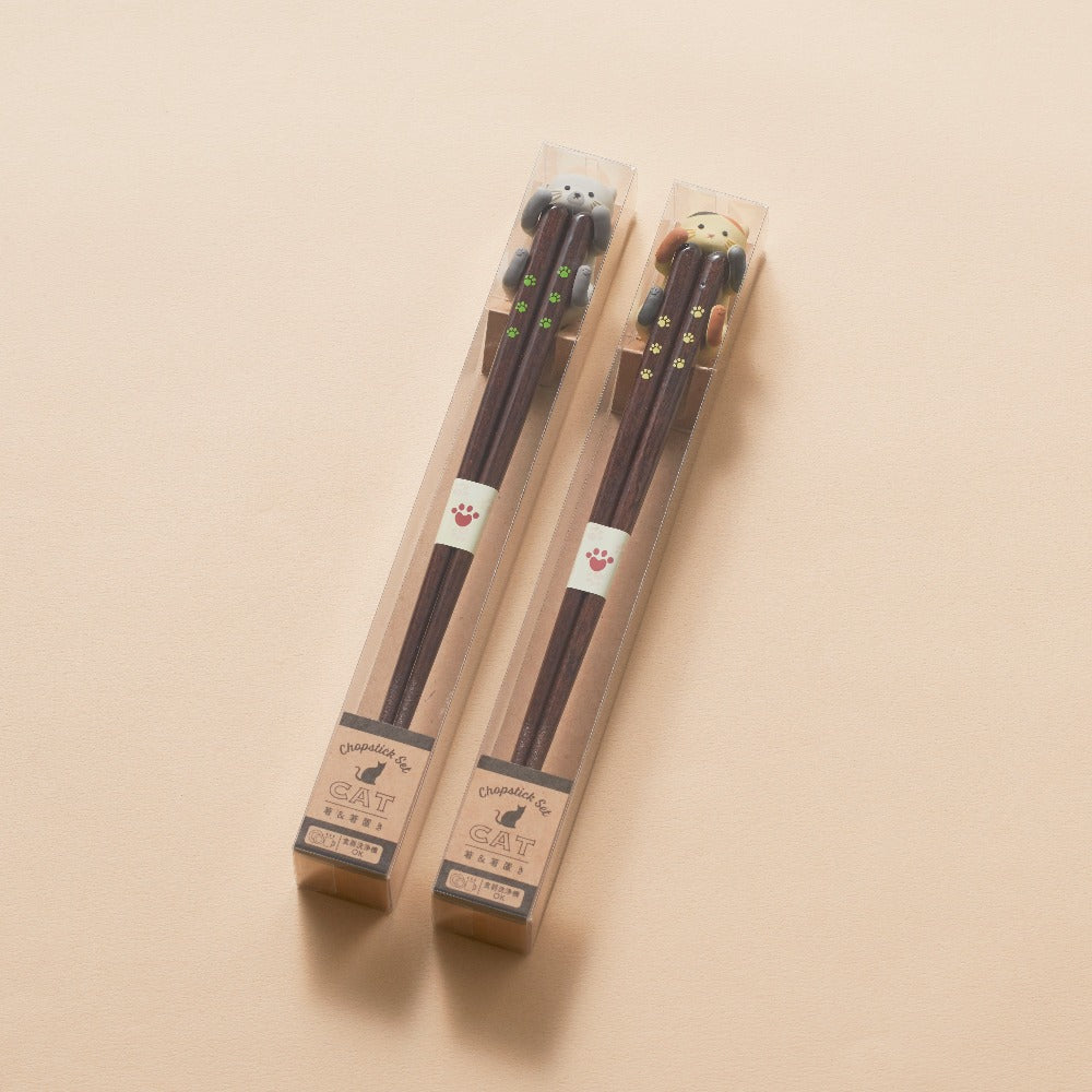 Dakko Neko Siamese and Calico Cat Chopstick Rests
