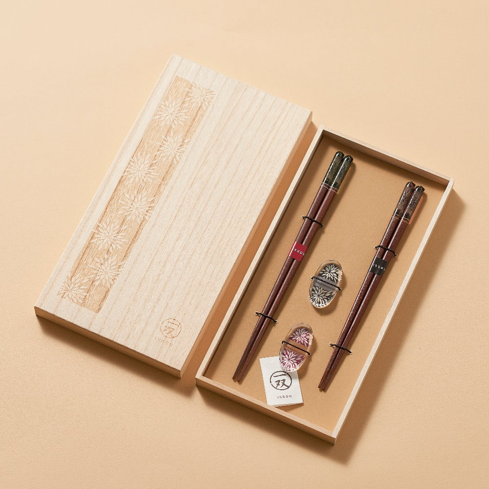 Floral Fireworks Couple Chopsticks